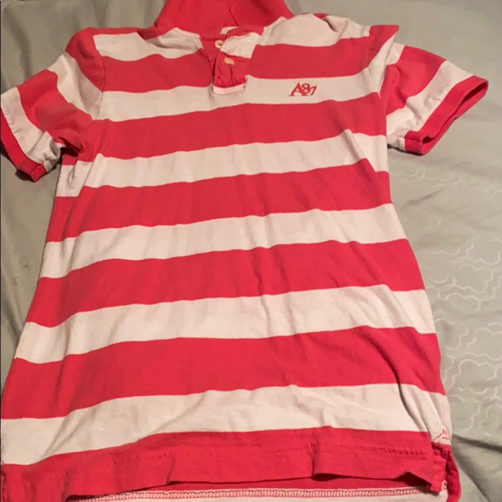 Pink and white Aeropostale shirt